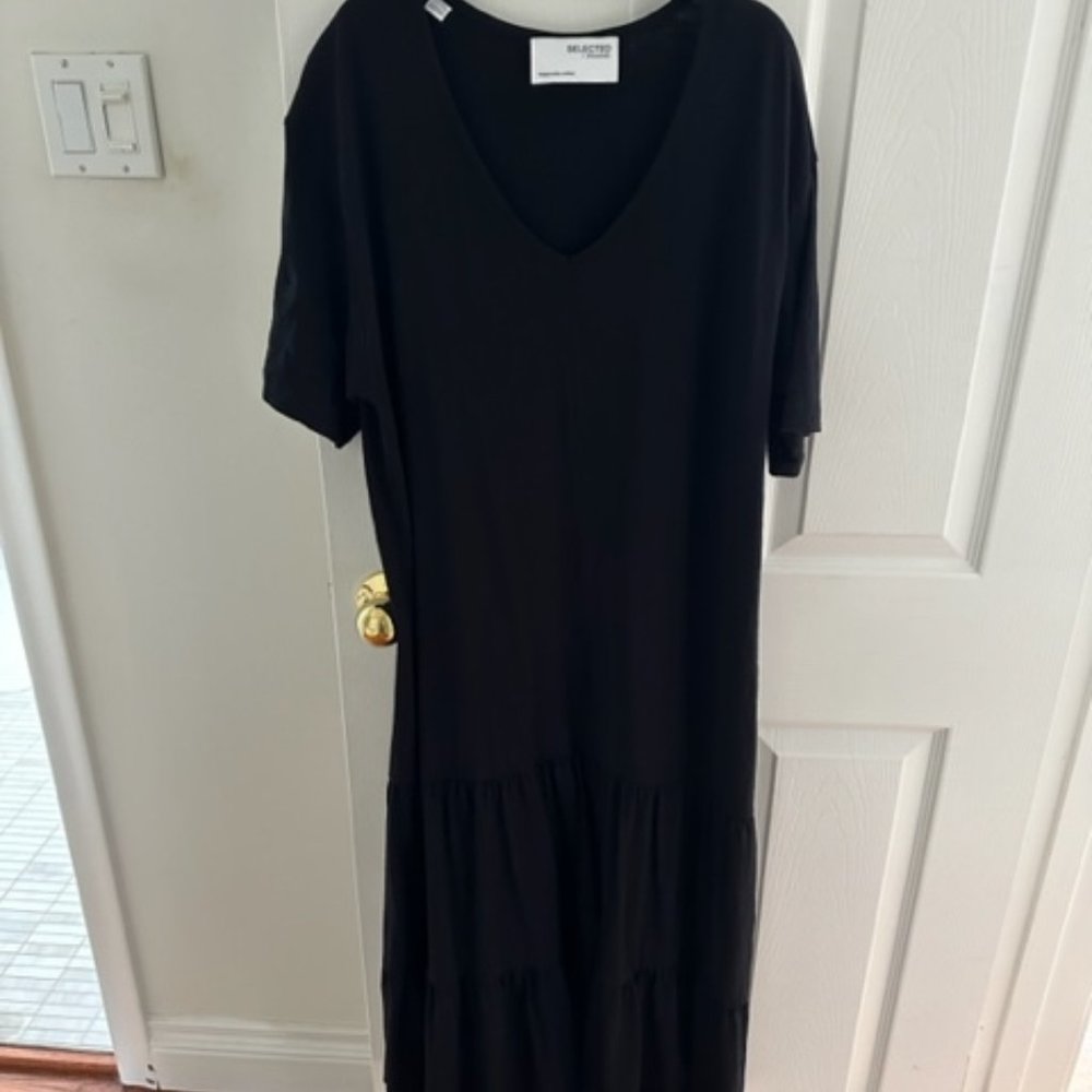 Breezy black summer dress, like the softest t-shirt